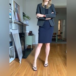 Navy blue office skirt us 8